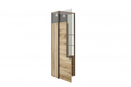 Andra-living von SCHÖNER WOHNEN - Vitrine Eiche rustico/ anthrazit