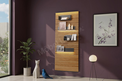 Yonna von SCHÖNER WOHNEN - Wandpaneel Kerneiche natur inklusive Beleuchtung