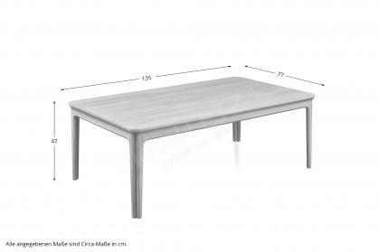 SM 205 von Skovby Møbelfabrik - Couchtisch in Eiche lackiert