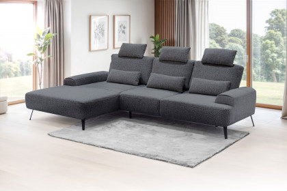 Astoria von Exxpo - Polstersofa links dark-grey