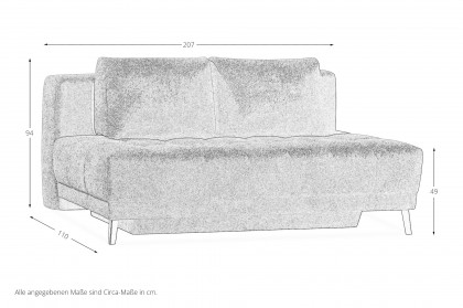 Linda-Sleep von Restyl - Schlafsofa in Beige mit Boxspringpolsterung