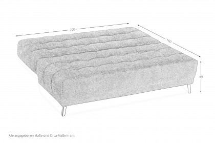 Linda-Sleep von Restyl - Schlafsofa in Beige mit Boxspringpolsterung