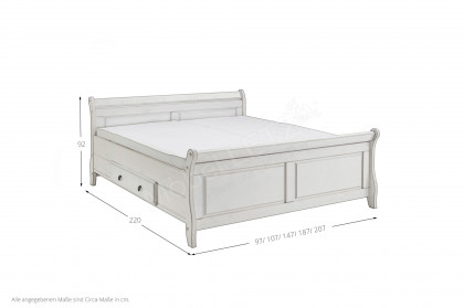 Eva von Jumek - Landhausschlafzimmer-Set 4-teilig weiß