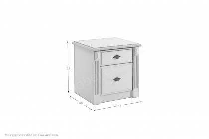Eva von Jumek - Landhausschlafzimmer-Set 4-teilig weiß