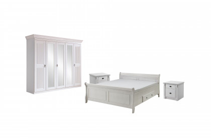 Eva von Jumek - Landhausschlafzimmer-Set 4-teilig weiß