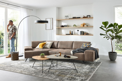 MR 2985 von Musterring - Ledersofa Ausführung links mocca
