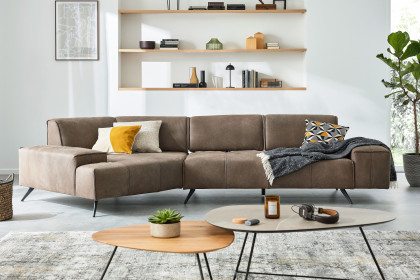 MR 2985 von Musterring - Ledersofa Ausführung links mocca