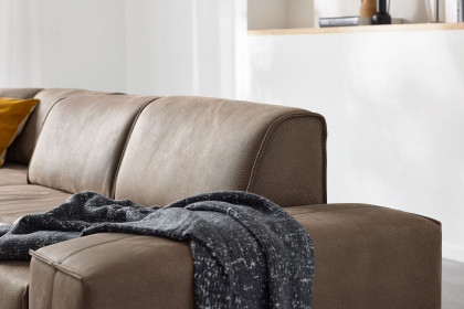 MR 2985 von Musterring - Ledersofa Ausführung links mocca