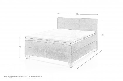 OC-BX23165 von Oschmann - Boxspringbett KT 10002B steel