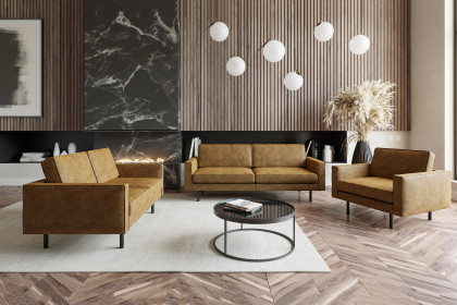 June von Primavera Furniture - Polstergruppe brandy-rotbraun