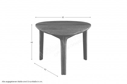 SM 206 von Skovby Møbelfabrik - Couchtisch Eiche massiv, natur geölt