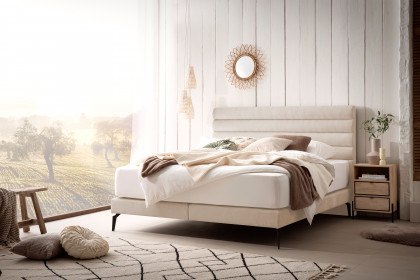 Stripes-Dream von DONE.® - Boxspringbett beige