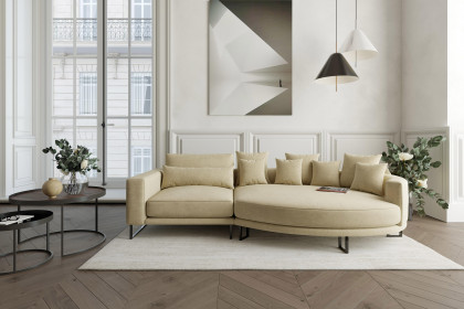 Natalia von Primavera Furniture - Polstergarnitur rechts rotbraunbeige
