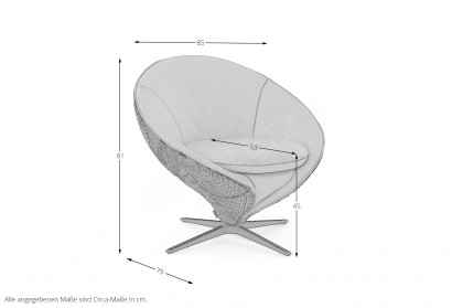 KOINOR Impuls - Sessel metal-gemustert