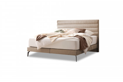 Stripes-Dream von DONE.® - Boxspringbett taupe