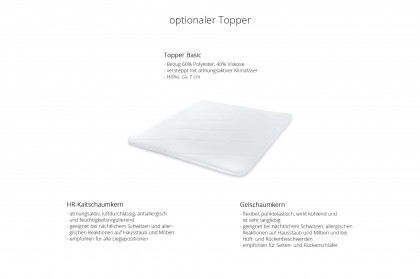 Stripes-Dream von DONE.® - Boxspringbett taupe