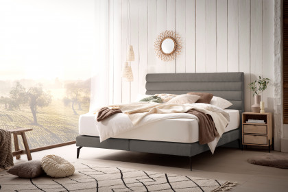 Stripes-Dream von DONE.® - Boxspringbett stone