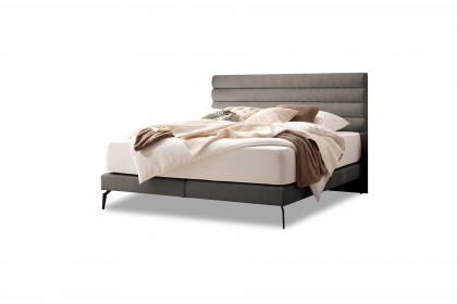 Stripes-Dream von DONE.® - Boxspringbett stone