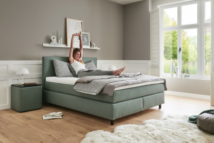 OC-BX23163 von Oschmann - Boxspringbett KT 10000P salbei