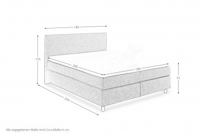 OC-BX23163 von Oschmann - Boxspringbett KT 10000P salbei