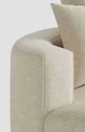 Natalia von Primavera Furniture - Polstergarnitur links rotbraunbeige
