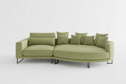 Natalia von Primavera Furniture - Polstersofa rechts dunkelgrün