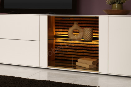 Yonna von SCHÖNER WOHNEN - Wohnwand Kerneiche natur inklusive Beleuchtung