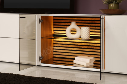 Yonna von SCHÖNER WOHNEN - Wohnwand Kerneiche natur inklusive Beleuchtung