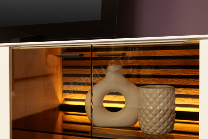 Yonna von SCHÖNER WOHNEN - Wohnwand Kerneiche natur inklusive Beleuchtung