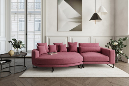 Natalia von Primavera Furniture - Polstersofa Variante links lila