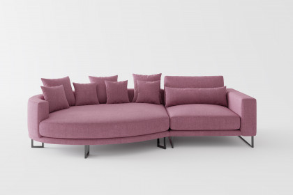 Natalia von Primavera Furniture - Polstersofa Variante links lila