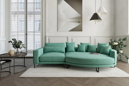 Natalia von Primavera Furniture - Polstersofa Ausführung rechts türkis