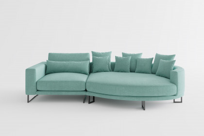 Natalia von Primavera Furniture - Polstersofa Ausführung rechts türkis