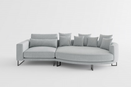 Natalia von Primavera Furniture - Polstersofa rechts dunkelgrau