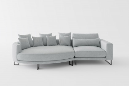 Natalia von Primavera Furniture - Polstersofa links dunkelgrau