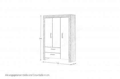 Bill von Mäusbacher - Kombi-Kleiderschrank Viking Oak - taupe