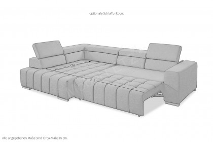 Reading von Exxpo - Ecksofa Variante links anthracite