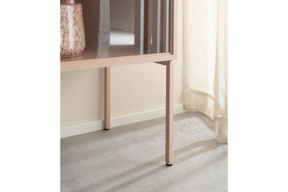 Amaya von SCHÖNER WOHNEN - Highboard in Glattlack puder und samtbeere