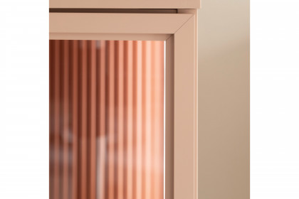 Amaya von SCHÖNER WOHNEN - Highboard in Glattlack puder und samtbeere