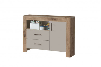 Bill von Mäusbacher - Kombi-Kommode mit Wickelaufsatz Viking Oak - taupe