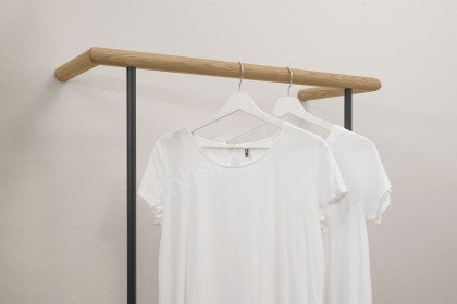 V/lacera sleeping von Voglauer - Kleiderständer mit Schubladen grau - Eiche