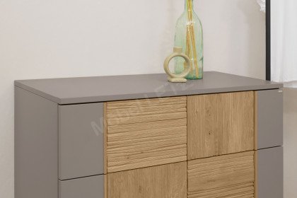 V/lacera sleeping von Voglauer - Kleiderständer mit Schubladen grau - Eiche