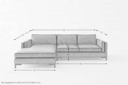 Packo von Primavera Furniture - Polsterecke links dunkelgrün