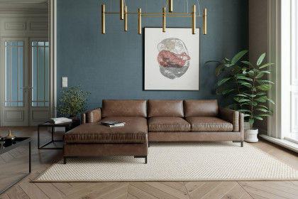 Packo von Primavera Furniture - Sofa Variante links braun