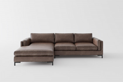 Packo von Primavera Furniture - Sofa Variante links braun