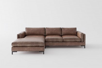 Packo von Primavera Furniture - Polstersofa links rotbraun