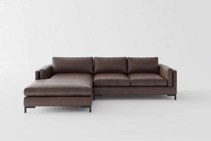 Packo von Primavera Furniture - Garnitur Ausführung links dunkelbraun