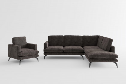 Bali von Primavera Furniture - Polstergarnitur rechts dunkelbraun