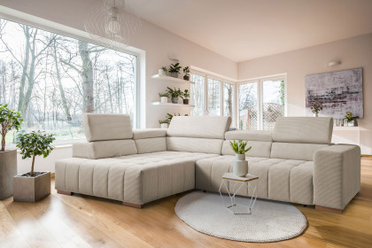 Reading von Exxpo - Ecksofa links beige