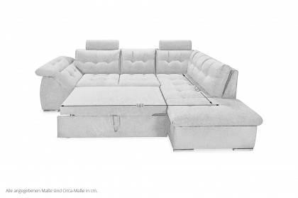 Oman 2 von ED-Lifestyle - Ecksofa Variante rechts grey
